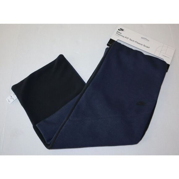 Nike FQ1258 436 Unisex O/S Navy Therma-Fit Tech Fleece Winter Scarf - Picture 1 of 5